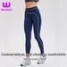 High Waist Nude Yoga Pants for Women Sports Training Fitness Hip Lift Pilates Outer Wear Fashionable Nine Point Cross Border_ecoleips.com