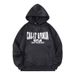 Letter Print Pullover Fleece-lined Hooded Sweatshirt For Women, 2024 Autumn And Winter New Korean Style Loose Versatile_ecoleips.com