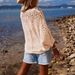 Breathable V-Neck Knit Cardigan – Lightweight Lace Cover-Up For Spring & Summer_ecoleips.com