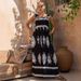 2025 European And American New Hot-Selling Women's Beach Vacation Style Printed Strapless Dress_ecoleips.com
