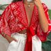 Women's Clothing New Women's Fashion Printed Leisure Vacation Style Cardigan Loose Tops_ecoleips.com