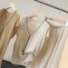 Women's French Style Hollowed out V Neck Short Sleeved Knit Top Slimming Loose Fit Chic Fashionable Summer Design_ecoleips.com
