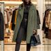 Women's Long Sleeve Fleece Coat With Lapel Collar - Winter Warm Fluffy Double-Sided Sherpa Jacket In Soft Ice Cream Colors_ecoleips.com