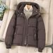 Women's Clothing Women's Lightweight Down Jacket Winter Warm Short Puffer Coat With Hood, Loose Fit Casual Outerwear - Coffee, Beige, Black, Pink_ecoleips.com