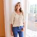 2026 European And American Fashion Loose V-Neck Ruffle Trim Short Sleeve Casual Top_ecoleips.com