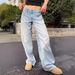 Women's Clothing Washed Retro Straight High Waist Wide Leg Loose Drape Versatile Jeans_ecoleips.com
