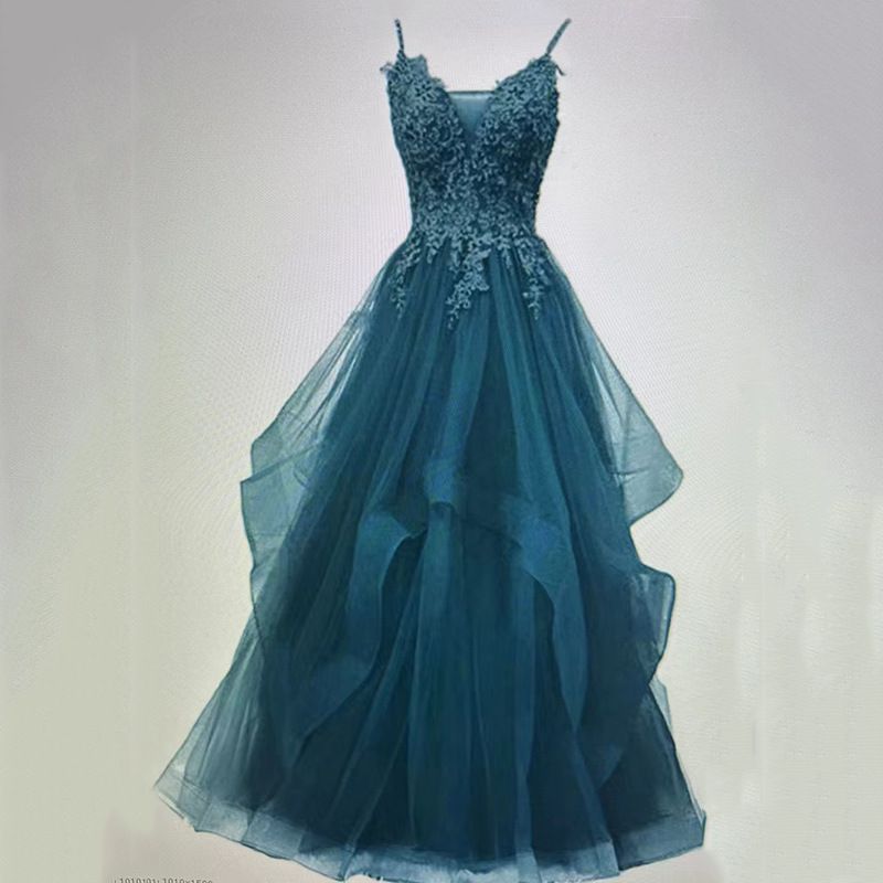 Elegant Purple Halter Top Tulle Evening Gown For Women Fairy-like Vocal Music Exam Dress Forest Style Colorful Women's Clothing_ecoleips.com