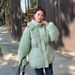 Women’s Cropped Puffer Jacket – Detachable Collar, Soft Fleece Lining (Khaki/Space Gray/Pea Green/Cream/Blue Gray/Coffee/Army Brown/Black, M-XXL)_ecoleips.com
