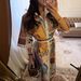 Elegant Retro Print Lapel Women's Shirt Dress Style Summer New Waist Cinching Short Sleeve_ecoleips.com
