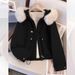 girl Girl Fleece-Lined Thickened Cotton Jacket For Women, Short Style, 2025 Winter New Loose Fit, Large Fur Collar, Fashionable_ecoleips.com