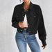 Women's Clothing Polo Collar Button Casual Jacket For Women_ecoleips.com