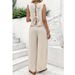 Women's Clothing Fashion Sleeveless Vest Casual Trousers Suit_ecoleips.com