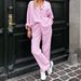 Women's Clothing New Pink Plaid Loose Casual Suit Fashionable Commuting Piece Suit For Women_ecoleips.com