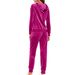 Women's Casual Long-Sleeve Top & Side-Stripe Sport Pants Set - Polyester Two-Piece Outfit (Breathable, Comfort Fit, Office & Street Style)_ecoleips.com