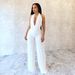 Women's Clothing Women's Sexy Halter Neck Two Piece Set Low Backless Tie Solid Color Mesh Style Clothing For Formal & Casual For Women_ecoleips.com