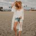 Women's Clothing Thin Loose Lace Shirt Temperament Beach Bikini Shirt Hollow Hook Flower Sun Protection Shirt_ecoleips.com