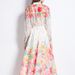 Women's Two-Piece Set Elegant Socialite Lantern Sleeve Button-Up Slim Top High-Waisted Printed Mesh Skirt_ecoleips.com