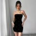 Women's Clothing Pearl Velvet Skirt Party Adult Ceremony Evening Dress Female High End Dress_ecoleips.com