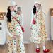 Autumn Winter New Korean Fashion Knitted Polka Dot Two-Piece Maternity Dress_ecoleips.com