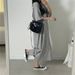 Korean Style plus Size Dress Women's Long Skirt T-Shirt Casual Summer Clothing Knee Length Nightgown Cartoon Print_ecoleips.com