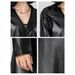 K Long Windbreaker Wrinkle Resistant Fashionable Women's Leather Jacket New Style_ecoleips.com