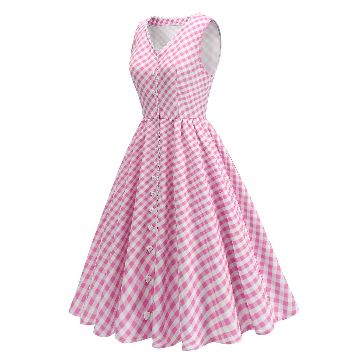 Women's V Neck Pleated Waist French Dress Elegant Ins Style Spring Clothing_ecoleips.com