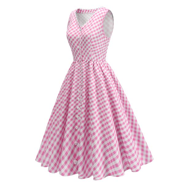 Women's V Neck Pleated Waist French Dress Elegant Ins Style Spring Clothing_ecoleips.com