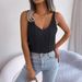 Real Shot Of 2026 Spring/Summer European And American Casual V-neck Twisted Hollow-out Top, Vacation Knitwear,_ecoleips.com