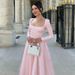 Hot-Selling Women's 2025 Autumn New Sexy Plaid Skirt Fashion High-Waisted Flared Long-Sleeve Dress For Women_ecoleips.com