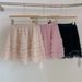 2025 Four Seasons Multi-layer Cake Short Half Women's Skirt Sweet Korean Style Patchwork Versatile_ecoleips.com
