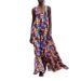 Spring New Women's Casual Loose Irregular Geometric Suspender Long Dress_ecoleips.com