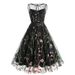 Amazon Heavy Embroidered Dress Sleeveless round Neck Elegant Skirt Cross Border Europe & America 50S Style 8065_ecoleips.com
