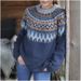 Women's Chunky Knit Sweater - Thick Jacquard Pullover (White/Green/Sunflower/Azure/Pink/Blue, S-5XL, Winter & Autumn Essential)_ecoleips.com