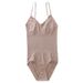 European And American Plus-size Seamless Bodysuit, Butt-lifting Corset One-piece, Triangle Style With Snap Closures,_ecoleips.com
