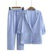 Women's Clothing Large Size Loose Temperament Casual Suit Cotton And Linen Long Sleeve Fashion Solid Color Sports Suit_ecoleips.com