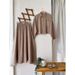 Verve New Women's Clothing Solid Color Soft Wrinkled Muslim Skirt Shirt Fashion Set_ecoleips.com