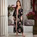 Women's Dress Long Skirt Printed Elegant Luxury Dress Abaya_ecoleips.com