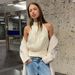 2026 Spring New Cross-Border Metallic Halter Neck Slim-Fit Tank For Women, Sexy Off-Shoulder Asymmetrical Elegant Top_ecoleips.com