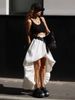 Pure Cotton Skirt Europe, America 2026 Spring And Summer New Women's Street Fashion Irregular Bud Design Skirt_ecoleips.com