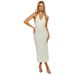 2026 European And American Cross-border Hot Girl Style New Camisole Women's Sexy Strapless Backless Knitted Long Dress_ecoleips.com