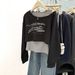Elegant Off-shoulder Sweatshirt For Women, Early Autumn 2025, Plus Size, With A Camisole Layered Top Two-piece Set_ecoleips.com