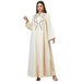 Elegant Beaded Embroidered Long Robe Women's Loose Ethnic Style Dress Fashionable Graceful Foreign Trade Skirt_ecoleips.com