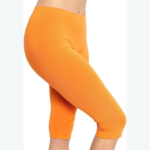 Women's Knee-Length Yoga Leggings – High-Waisted Tummy Control Capris With Butt-Lifting Fit (Plus Size Available)_ecoleips.com