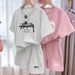 Women's Summer Two Piece Set Loose Fit Casual Slimming T-Shirt And Shorts Dopamine Style Plus Size Spring/Autumn Clothing_ecoleips.com