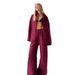2025 Cross-Border Pure Cotton Pants European And American Spring Summer New Loose Long Sleeve Shirt Casual Set For Women_ecoleips.com
