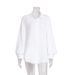 Summer Cotton Crepe Shirt For Women Comfortable, Loose-Fitting, Elegant Polo-Style Blouse_ecoleips.com