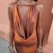 Summer New Slim Fit Swinging Collar Satin Gradient Elegance Sexy Dress_ecoleips.com