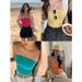 Women's Clothing Sleeveless Short Tube Top Female Summer Style Personality Fashion Dopamine Color Eye Catching_ecoleips.com