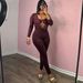 2025 Summer New Fashion Sexy Strapless Scoop Neck Waist-Cinching Bodycon Solid Color Jumpsuit_ecoleips.com