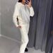 2024 European American Cross-Border Spring And Autumn Women's Fashion Hot-Selling Casual Hooded Rhinestone Pocket_ecoleips.com